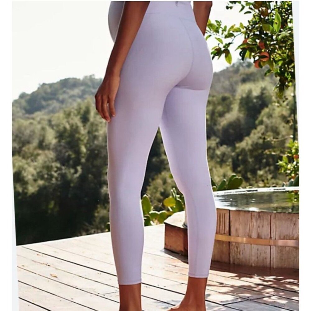 NWT $108 Free People x Hatch Never Better Maternity Leggings Medium Orchid Pants - Picture 4 of 14
